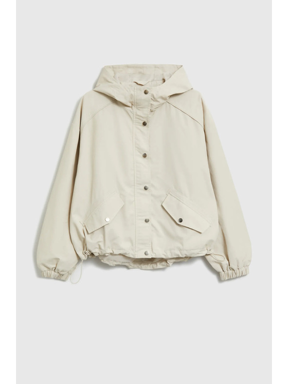 Moodo Kabát kapucnival bézs Moodo