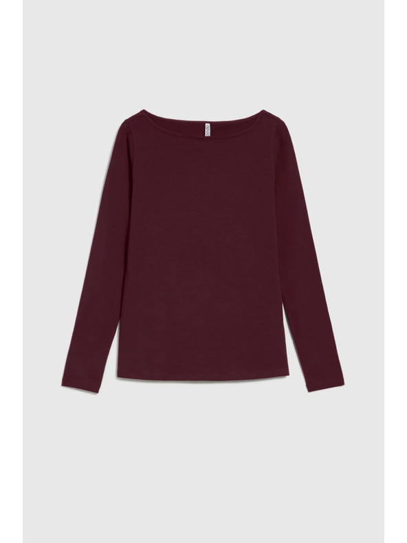 Moodo Alakformáló blúz hosszú ujjakkal bordó Moodo