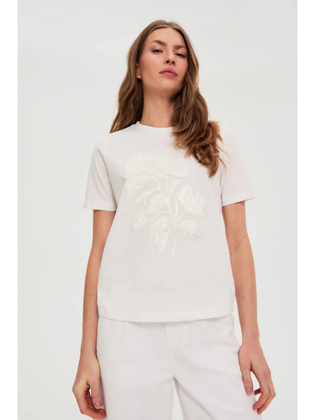 Moodo Díszített blúz fehér Moodo