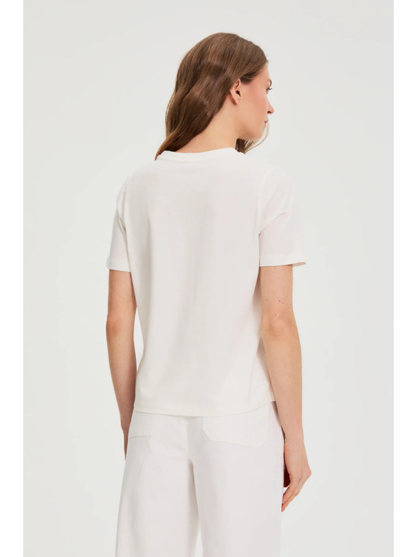 Moodo Díszített blúz fehér Moodo