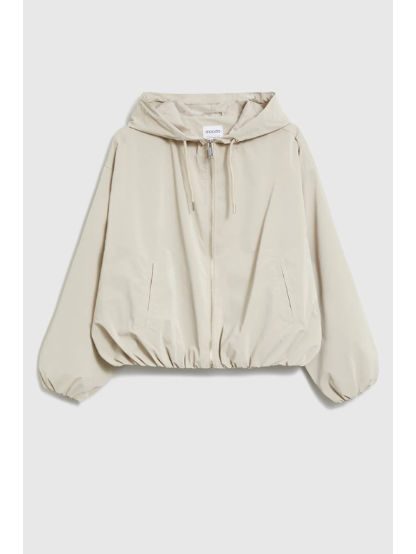 Moodo Vékony dzseki kapucnival bézs Moodo