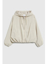 Moodo Vékony dzseki kapucnival bézs Moodo