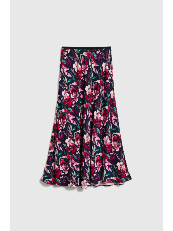 Moodo Virágos szoknya sötét kék Moodo
