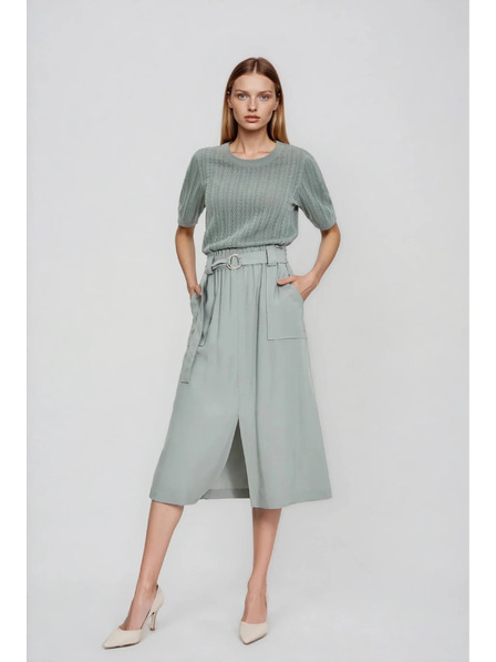 Moodo Viszkóz szoknya oliva Moodo