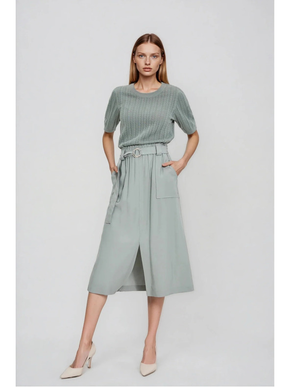 Moodo Viszkóz szoknya oliva Moodo