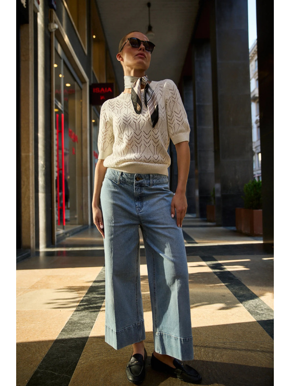 Moodo Azúr pulóver homokszín Moodo