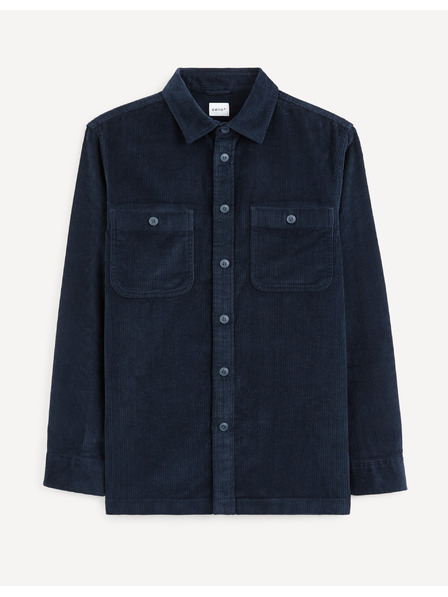 Celio Sötétkék kordbársony ing Celio Vavelour