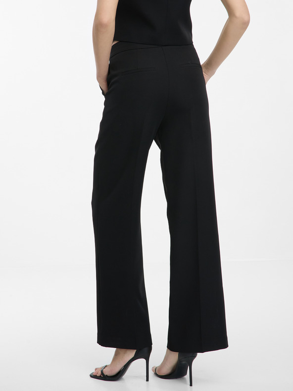 Orsay ORSAY fekete női széles szárú nadrág