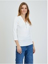 Orsay ORSAY krémszínű póló háromnegyedes ujjal