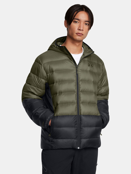 Under Armour Férfi dzseki Under Armour LEGEND DOWN HOODED JACKET-GRN