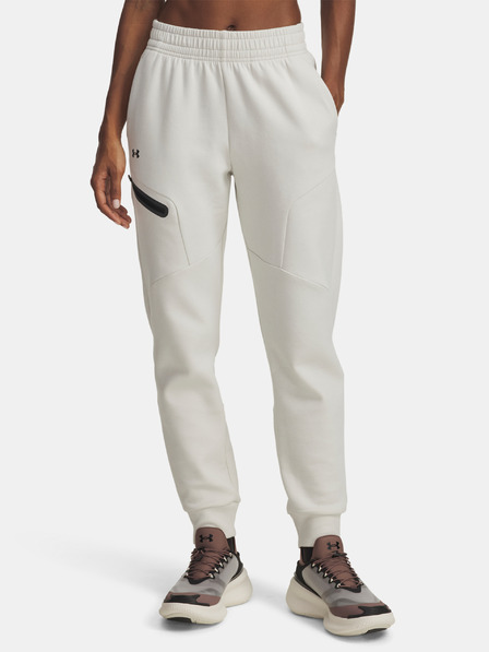 Under Armour Női melegítők Under Armour Unstoppable Flc Jogger-WHT