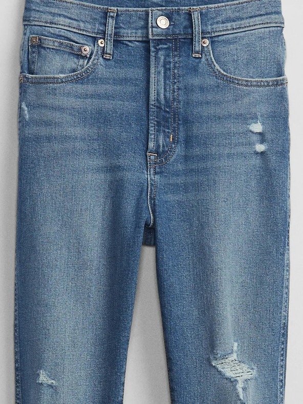 GAP Nadrágok slim High Rise Destructed Vintage GAP