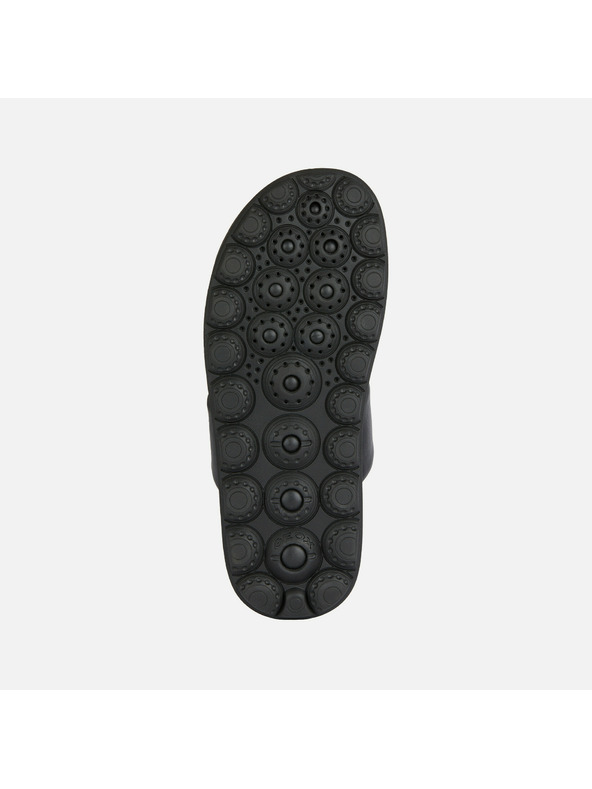 Geox Fekete férfi bőr Geox Spherica papucsok