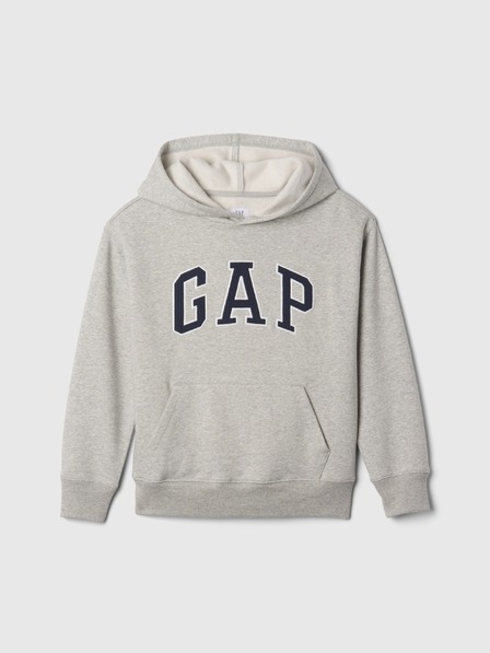 GAP Gyerek pulóver logóval és fleece béléssel GAP
