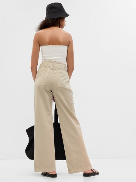 GAP Mid Rise loose khaki nadrág GAP