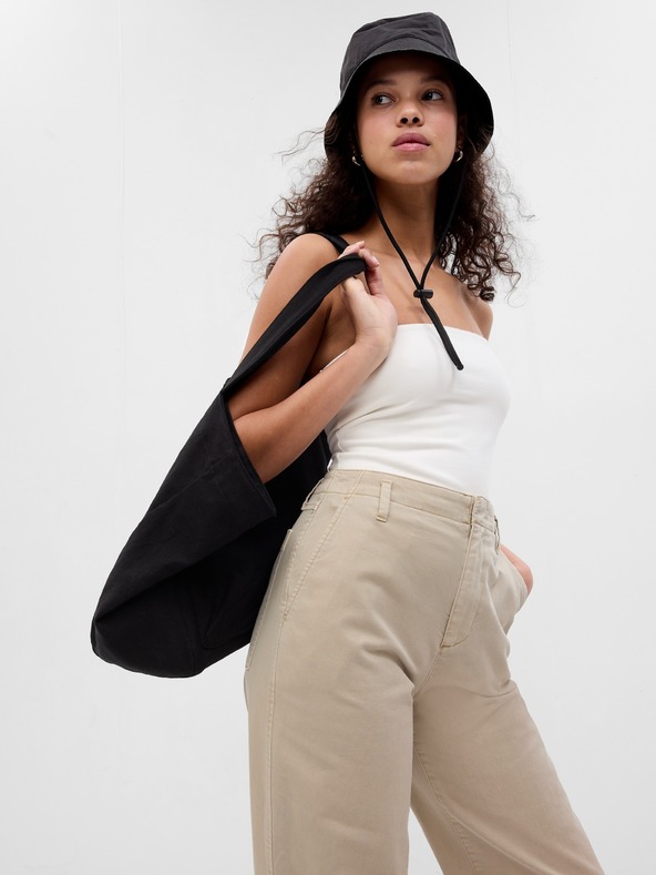 GAP Mid Rise loose khaki nadrág GAP