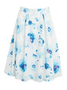 Orsay ORSAY kék-fehér női virágmintás szoknya