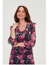 Moodo Sötétkék virágos ruha Moodo