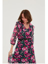 Moodo Sötétkék virágos ruha Moodo