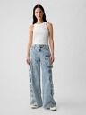 GAP Mid Rise cargo baggy farmernadrág GAP