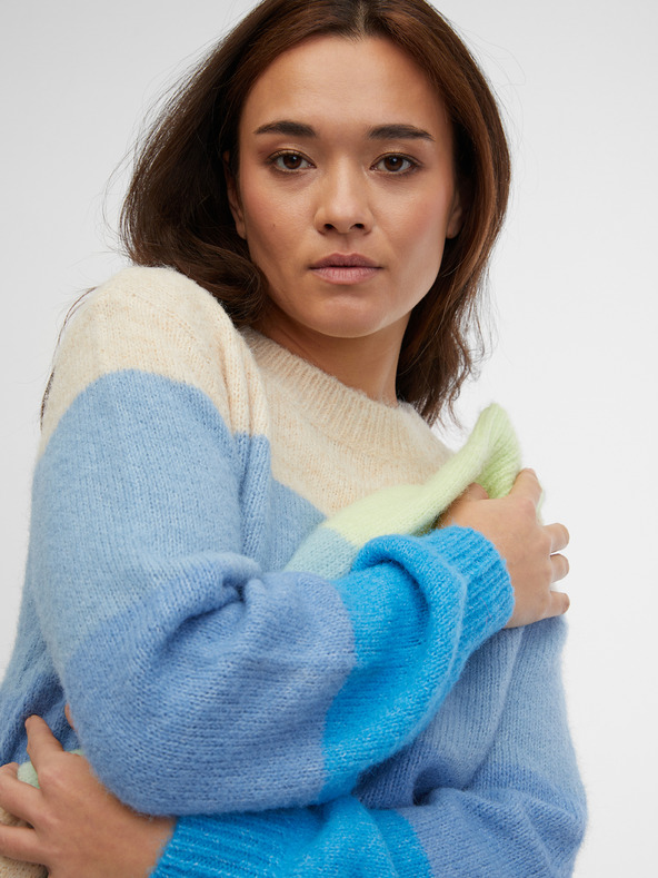 Orsay ORSAY kék női csíkos pulóver