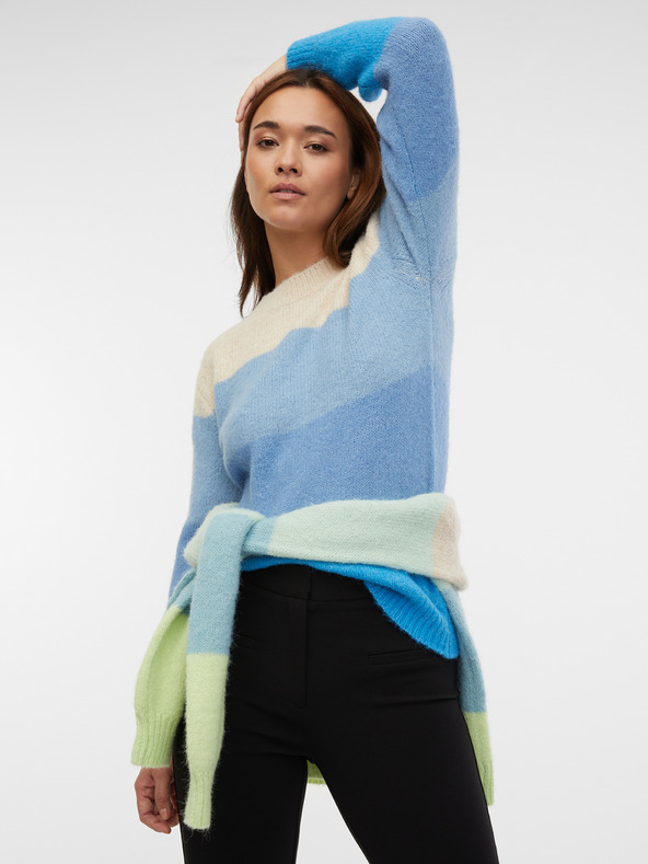 Orsay ORSAY kék női csíkos pulóver