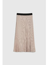 Moodo Pliszírozott szoknya bézs Moodo