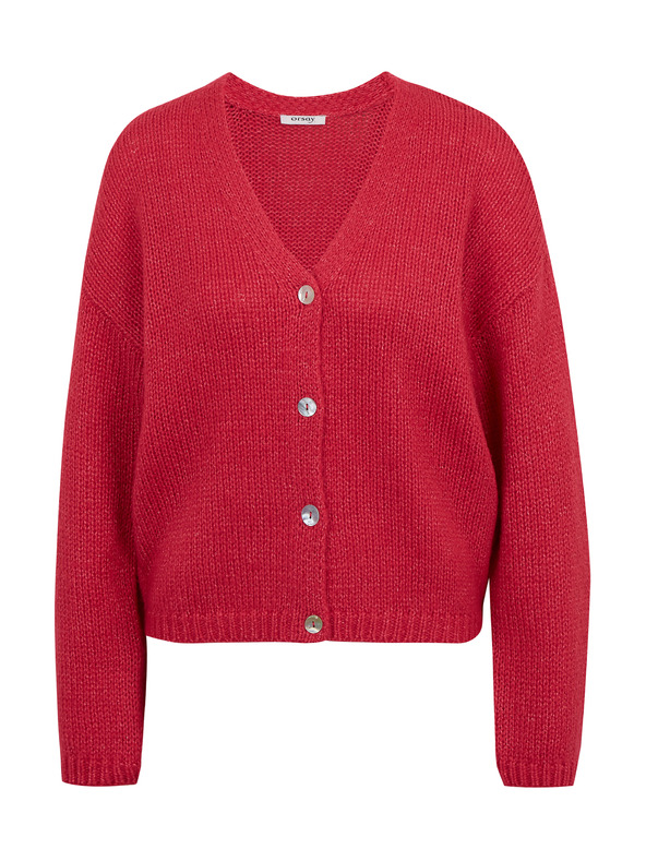 Orsay ORSAY sötétrózsaszín lezser női kardigán