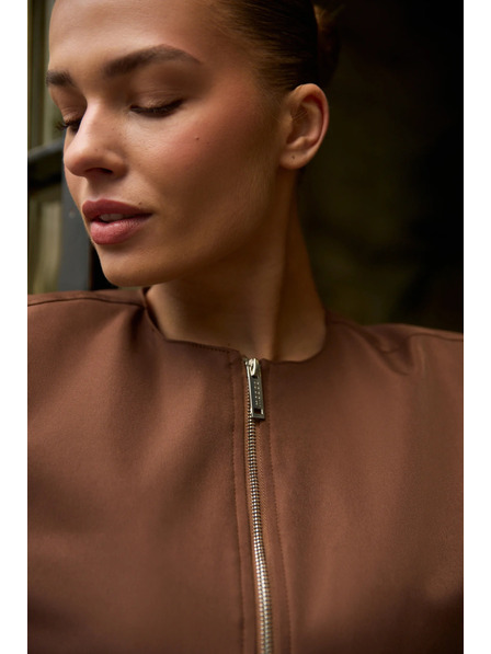 Moodo Rövid kabát barna Moodo