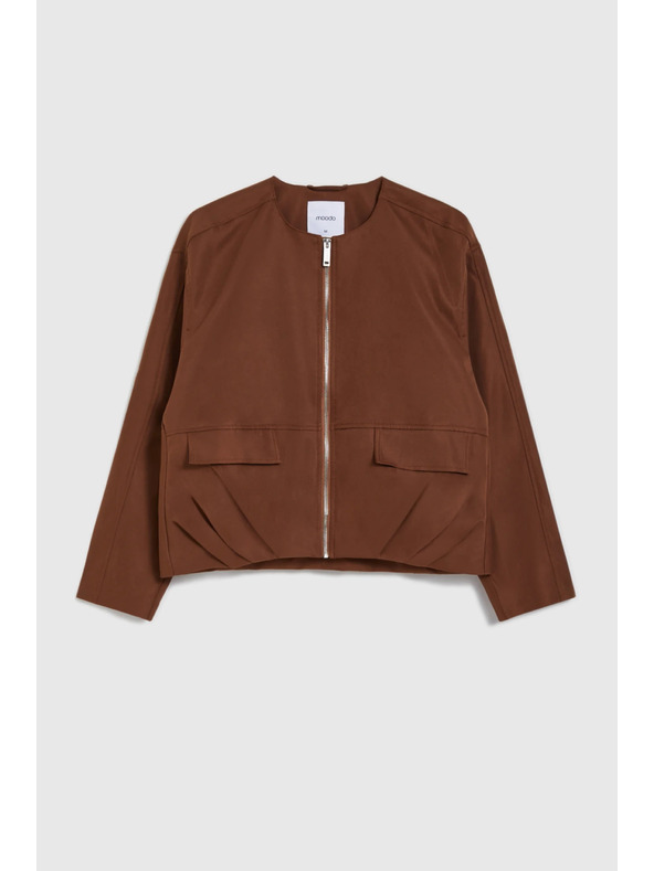 Moodo Rövid kabát barna Moodo