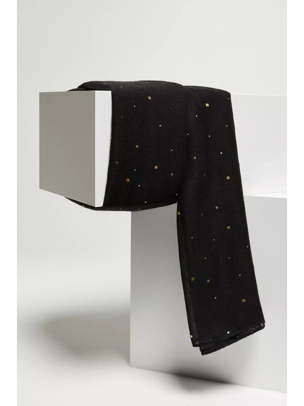 Moodo Sál arany nyomattal fekete Moodo