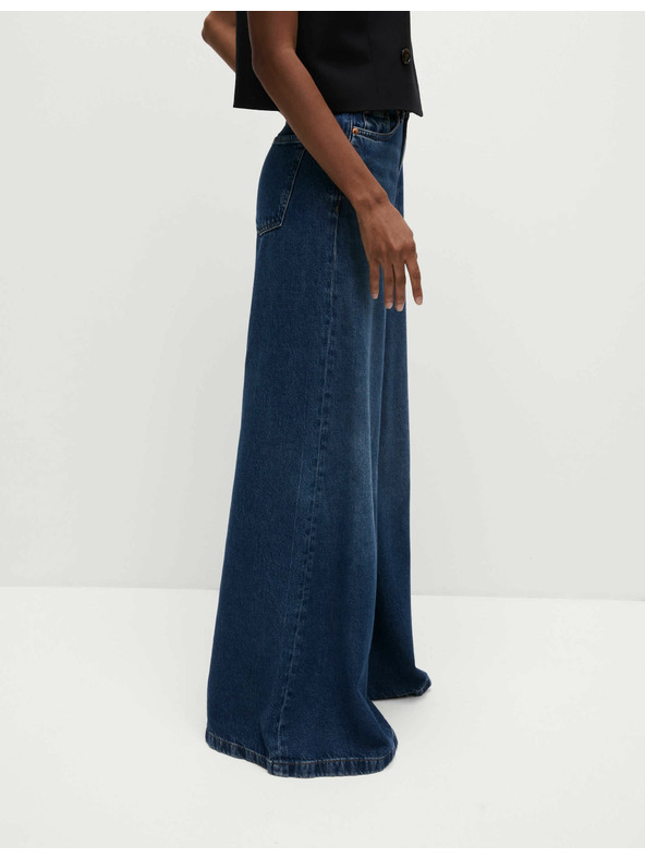 Marks & Spencer Sötétkék női széles farmernadrág Marks & Spencer