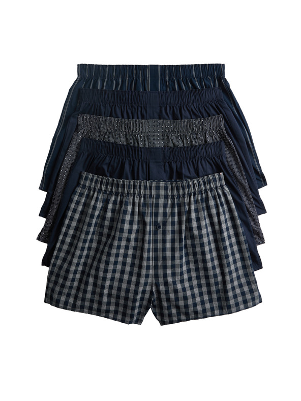 Marks & Spencer Öt darabos férfi rövidnadrág készlet sötétkék és sötétszürke színben Marks Spencer