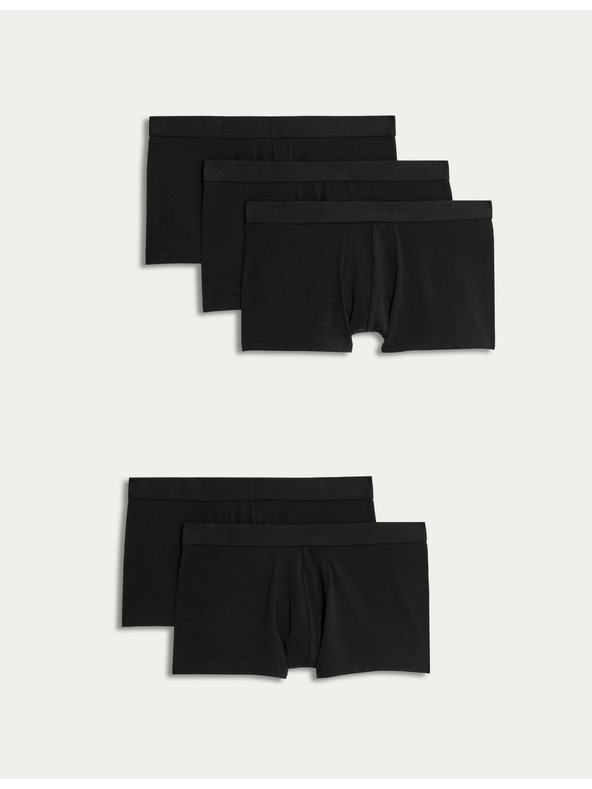 Marks & Spencer Öt darabos férfi boxeralsó-készlet Marks & Spencer fekete színben