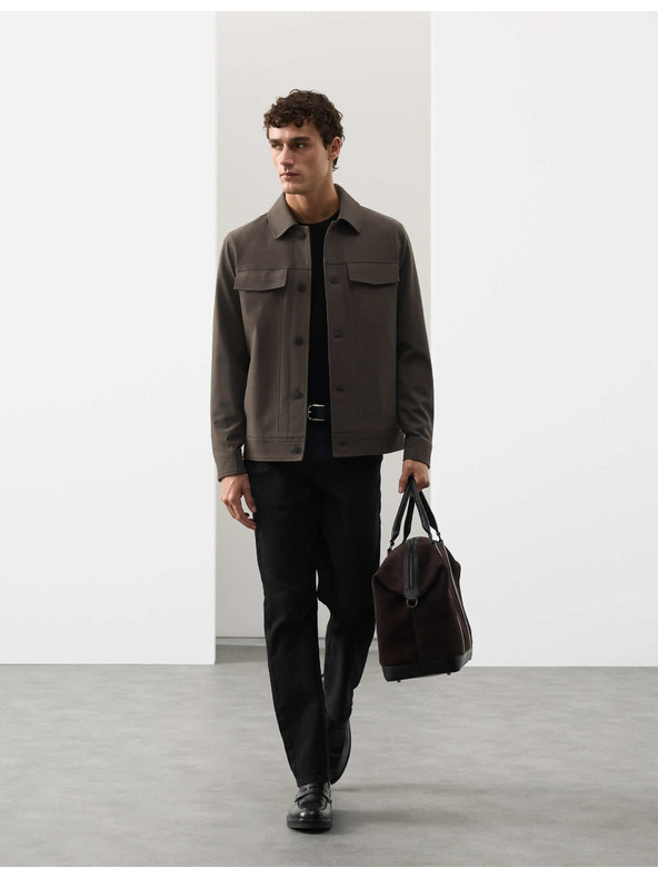 Marks & Spencer Marks & Spencer funkcionális twill dzseki textúrával barna