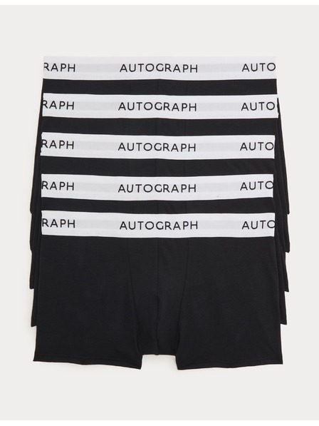 Marks & Spencer Oldalsó Supima® pamut keverék alsónadrág, 5 db Marks & Spencer fekete