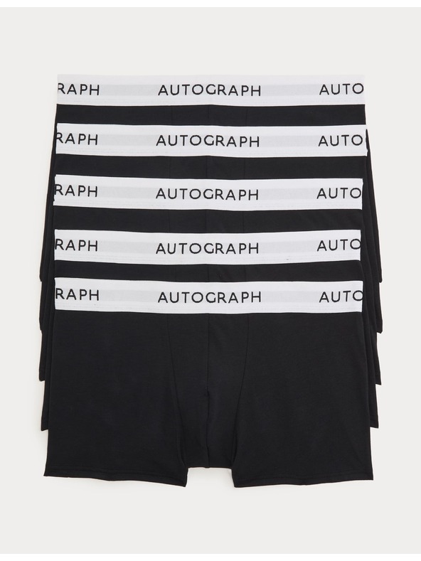 Marks & Spencer Oldalsó Supima® pamut keverék alsónadrág, 5 db Marks & Spencer fekete