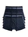 Marks & Spencer Elasztikus pamut boxer geometriai mintával, 5 db Marks & Spencer kék