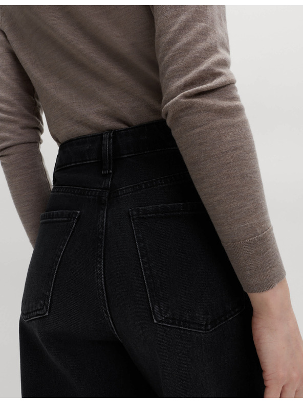 Marks & Spencer Marks & Spencer magas derekú, bokáig érő sárgarépa szárú farmer, fekete