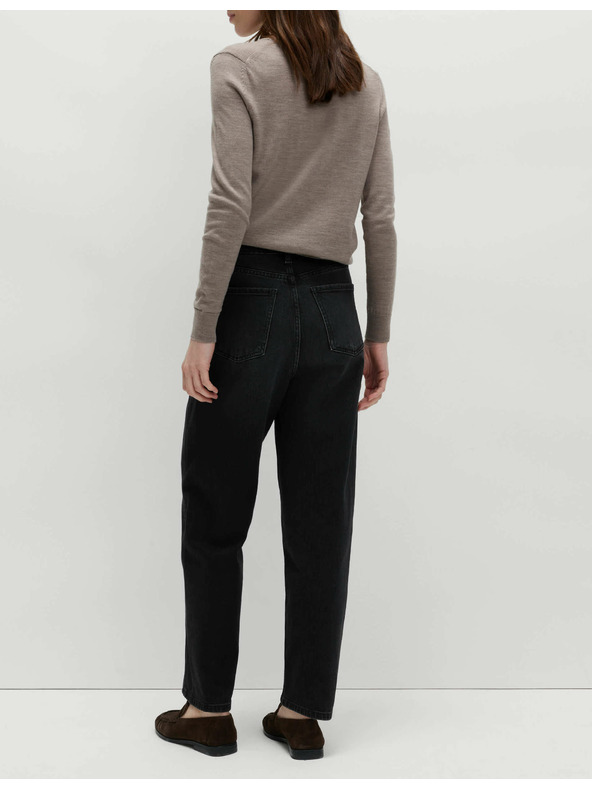 Marks & Spencer Marks & Spencer magas derekú, bokáig érő sárgarépa szárú farmer, fekete