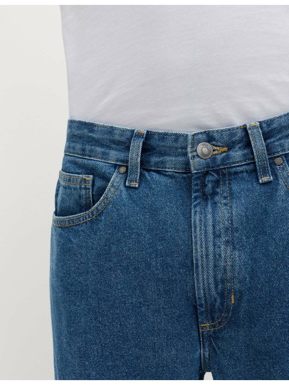 Marks & Spencer Sima farmer egyenes szabással, 100% pamutból, Marks & Spencer kék