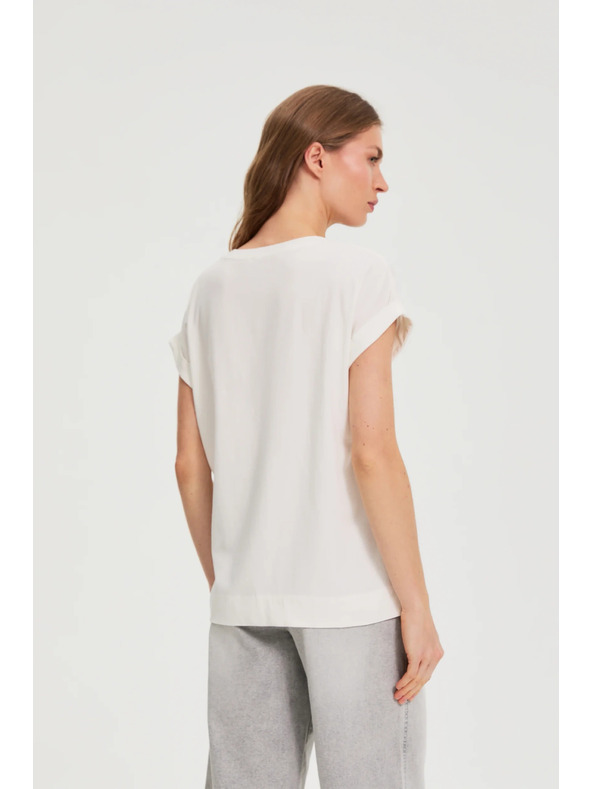 Moodo Nyomott blúz fehér Moodo