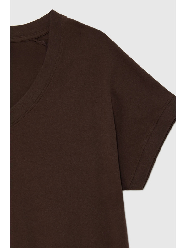 Moodo Póló kiválással barna Moodo