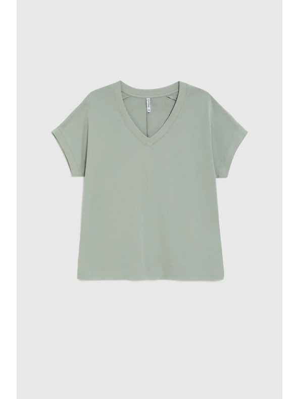 Moodo Póló kiválással olivazöld Moodo