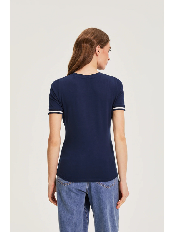 Moodo Pamutpóló sötétkék Moodo