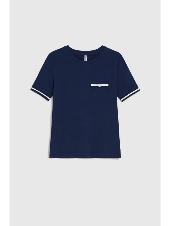 Moodo Pamutpóló sötétkék Moodo