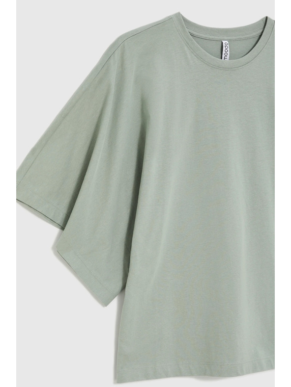 Moodo Blúz széles ujjakkal olivazöld Moodo