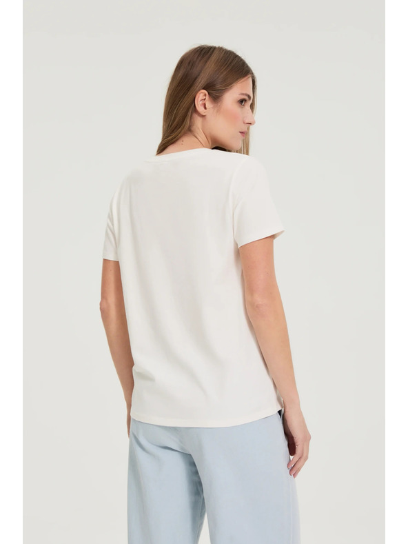 Moodo Nyomott blúz fehér Moodo