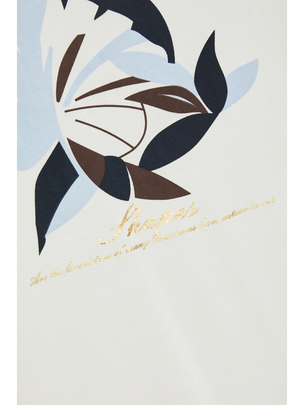 Moodo Nyomott blúz fehér Moodo