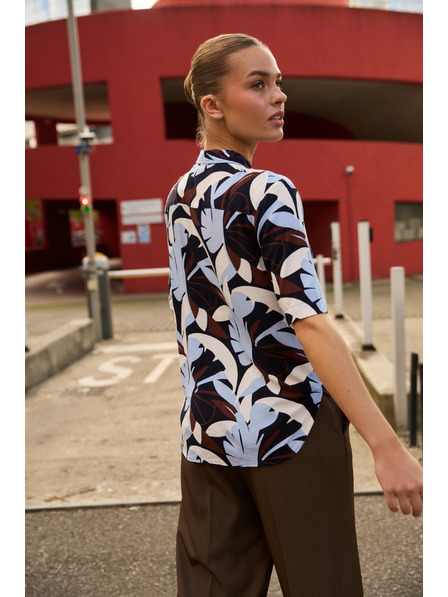 Moodo Mintás ing sötétkék Moodo